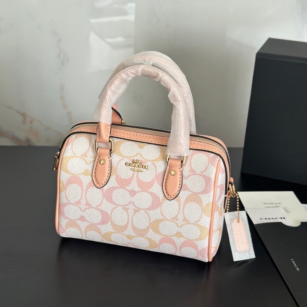 Coach Sherbet Gradient Monogram Mini Satchel - Picture 7 of 9